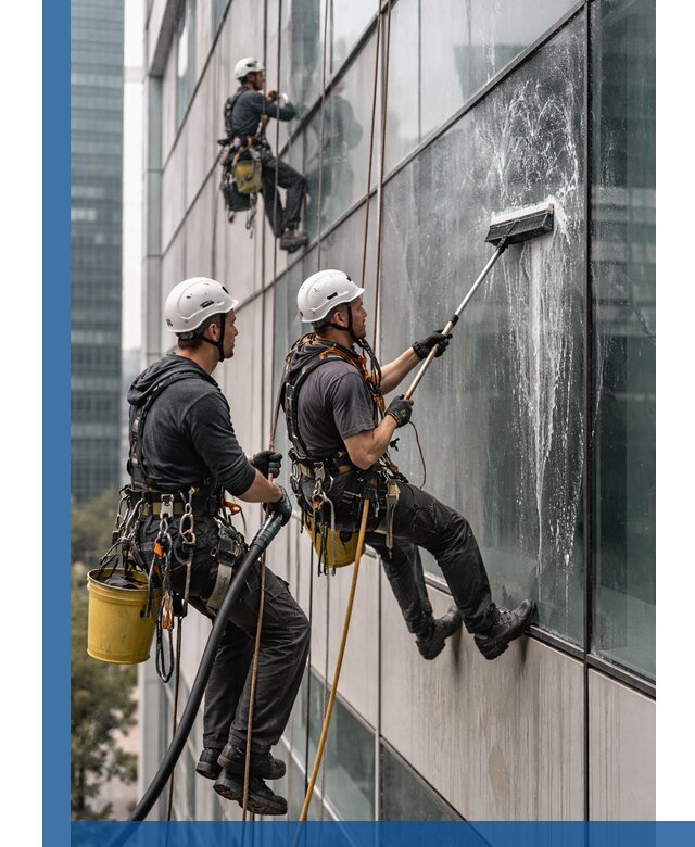 Профессиональная высотная мойка фасадов зданий в Тейково
