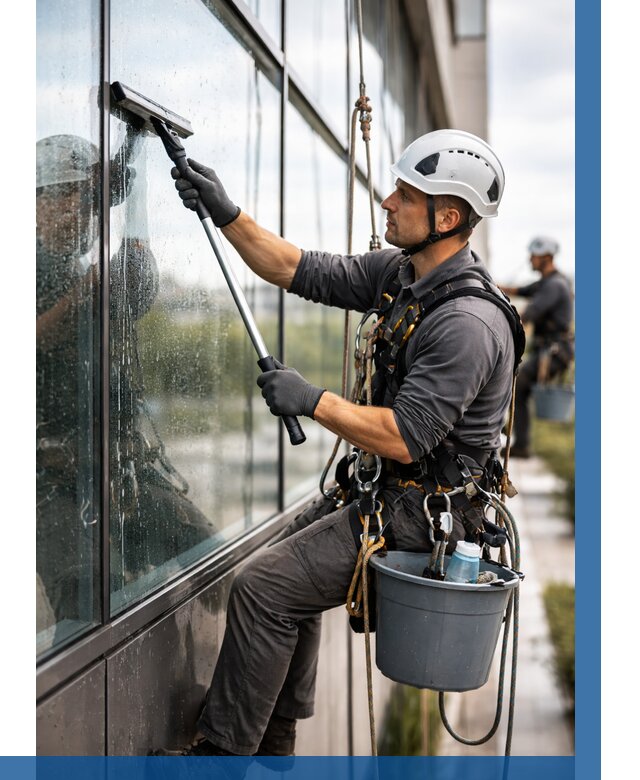 Мойка стеклянных фасадов в Тейково от 217 р. | ВЫСОТНИК-Ткв