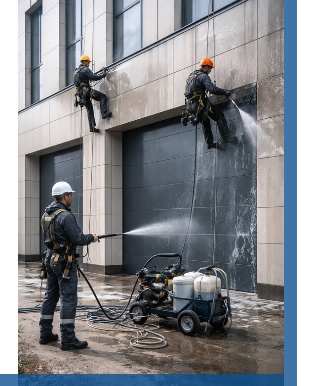 Послестроительная мойка фасада в Тейково от 326 р. | ВЫСОТНИК-Ткв