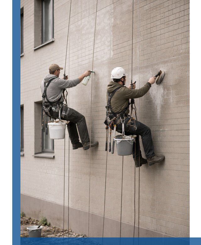 Удаление высолов с фасада зданий в Тейково без повреждений и следов