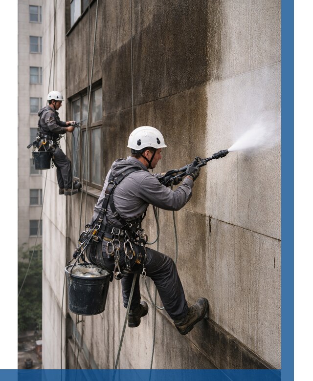 Очистка фасада от копоти в Тейково от 272 р. | ВЫСОТНИК-Ткв