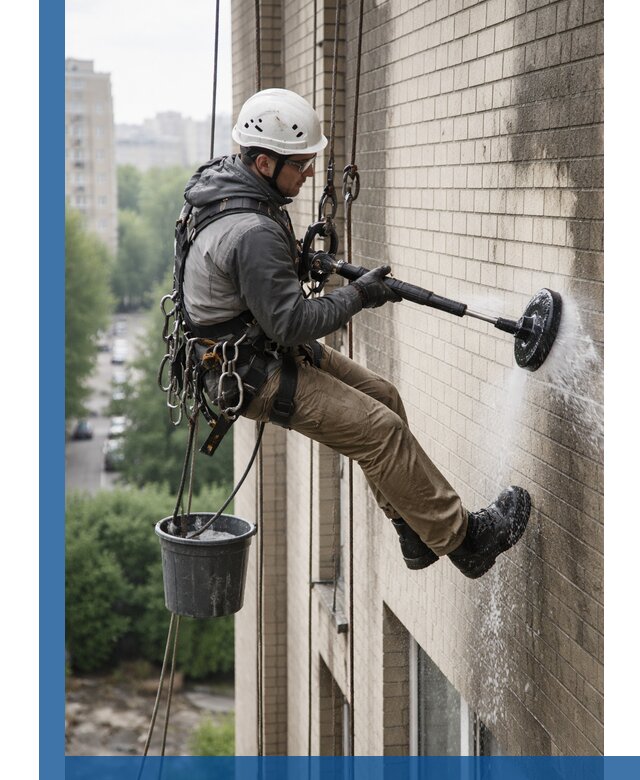 Очистка фасада от копоти в Тейково профессионально и безопасно