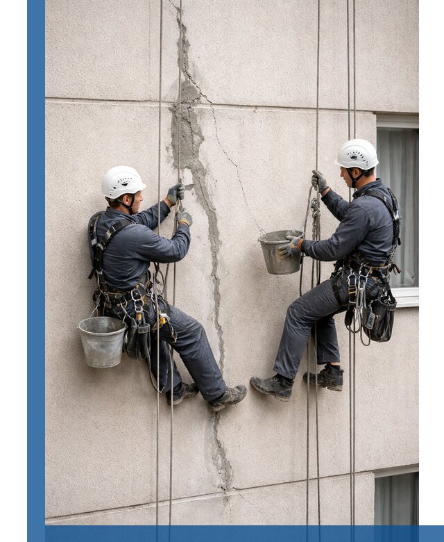 Заделка трещин на фасаде в Тейково с гарантийным ремонтом