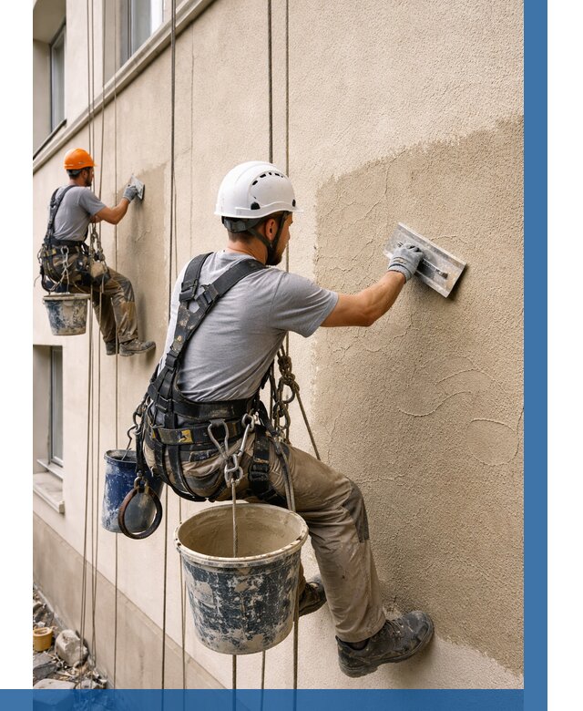 Декоративная штукатурка фасада в Тейково от 1305 р. | ВЫСОТНИК-Ткв