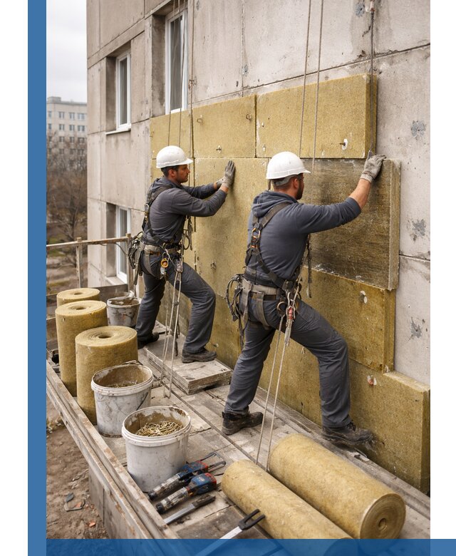 Утепление фасада минватой в Тейково под ключ с гарантией