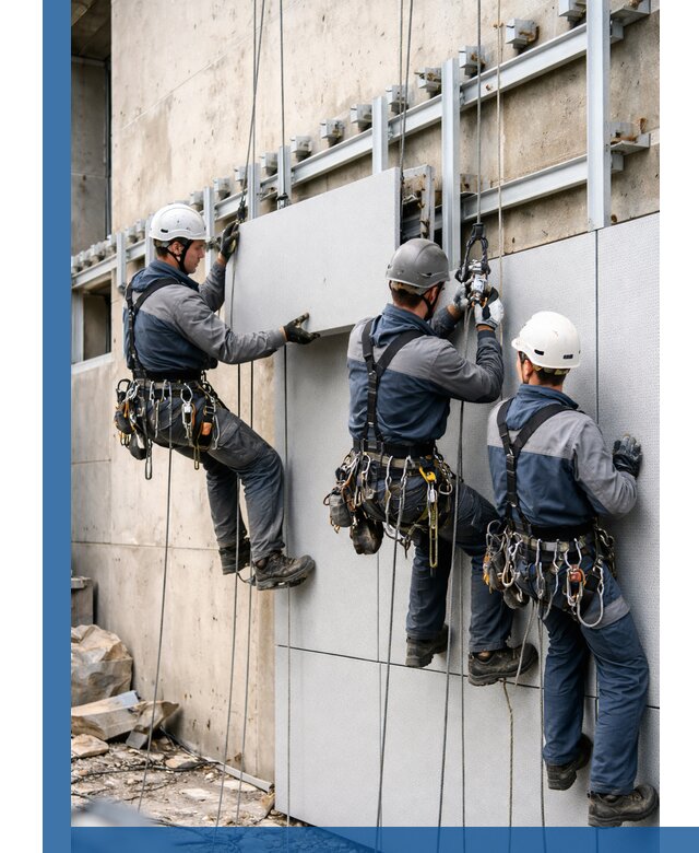 Монтаж вентилируемого фасада в Тейково под ключ с гарантией качества