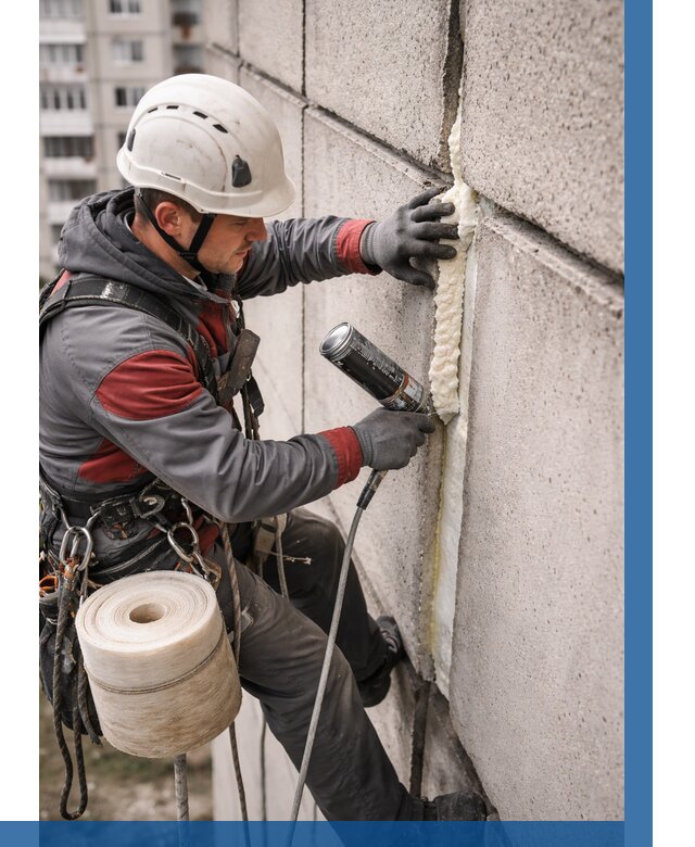 Утепление межпанельных швов в Тейково от 761 р. | ВЫСОТНИК-Ткв