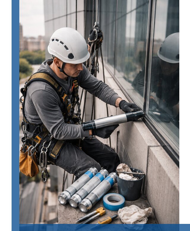 Герметизация стыков витража в Тейково для герметичных фасадов