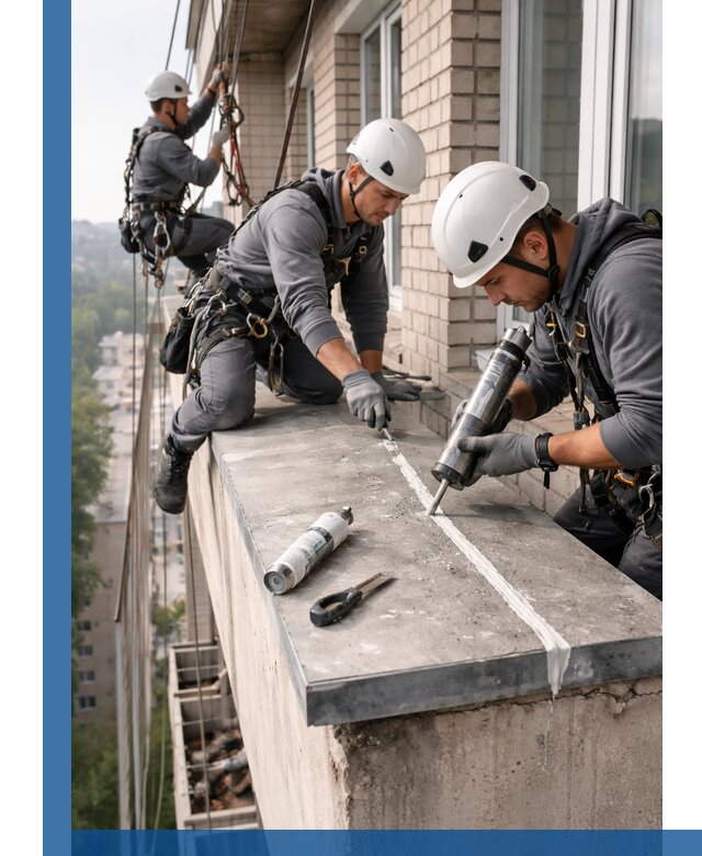 Герметизация балконного козырька в Тейково профессионально