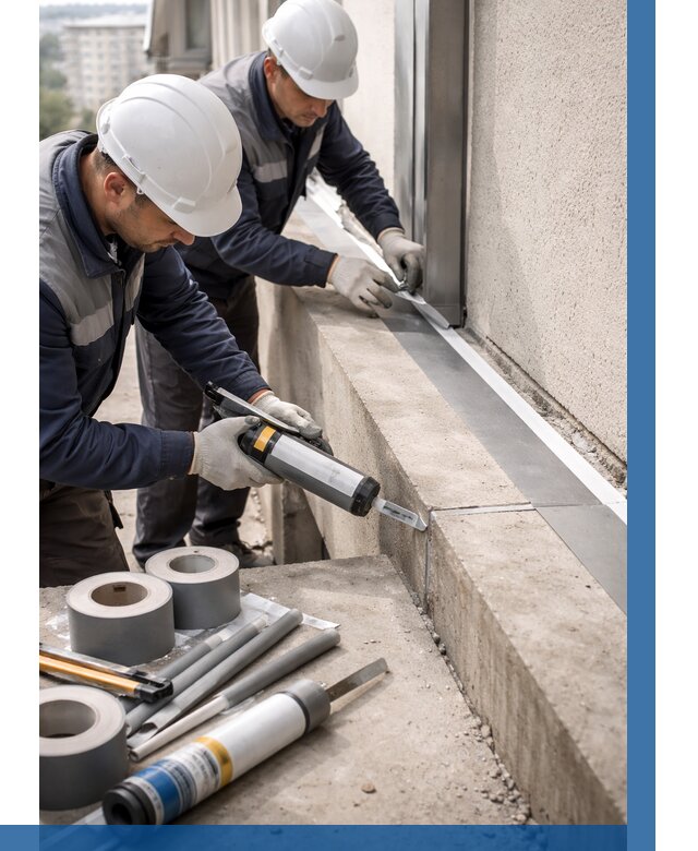 Герметизация примыкания балкона в Тейково от 4893 р. | ВЫСОТНИК-Ткв