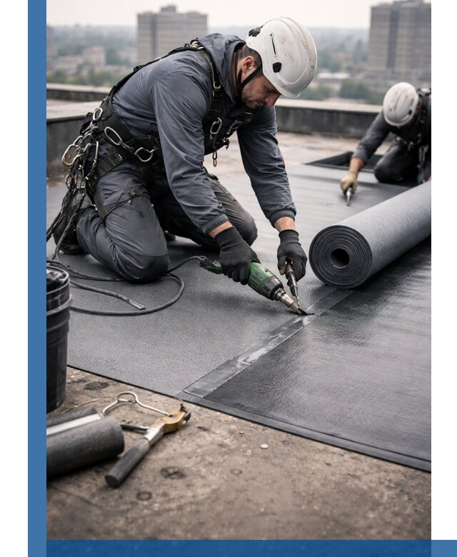 Ремонт мягкой кровли в Тейково с выездом промальпинистов