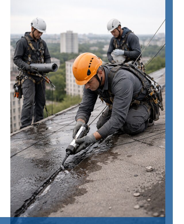 Устранение протечек кровли в Тейково от 13048 р. | ВЫСОТНИК-Ткв