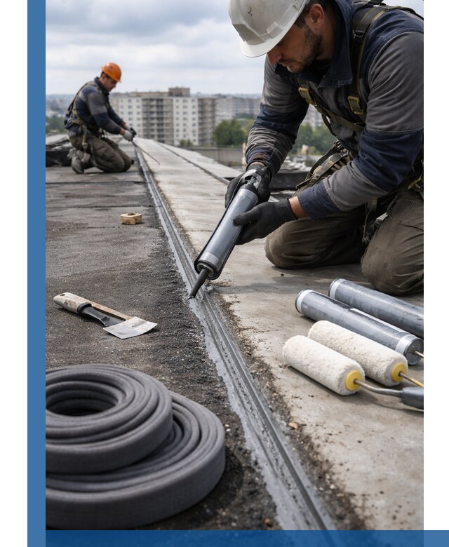 Герметизация швов кровли в Тейково с гарантией герметичности
