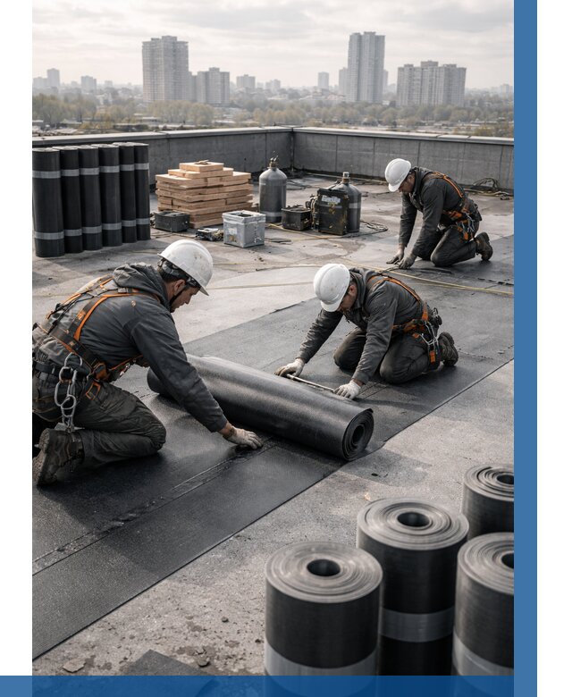 Монтаж мягкой кровли под ключ в Тейково от 489 р. | ВЫСОТНИК-Ткв