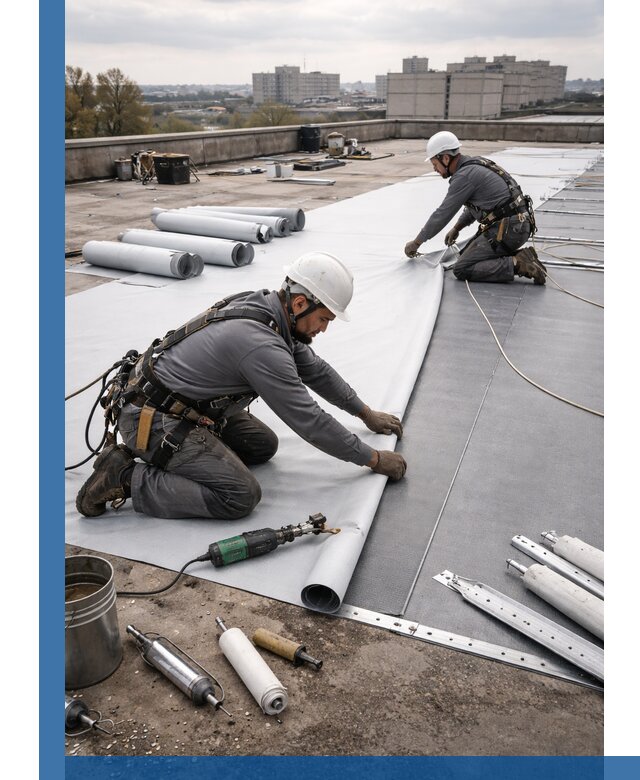 Монтаж мембранной кровли в Тейково для промышленных зданий