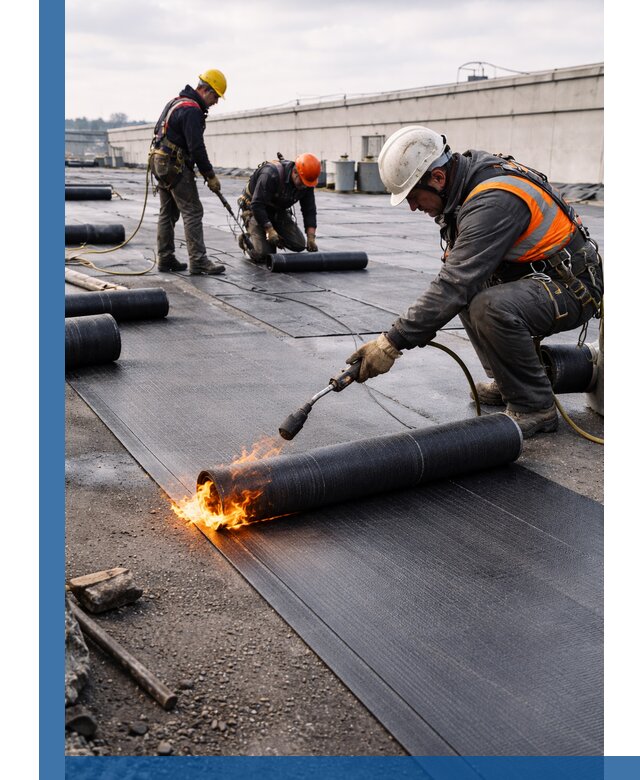 Монтаж наплавляемой кровли в Тейково профессионально