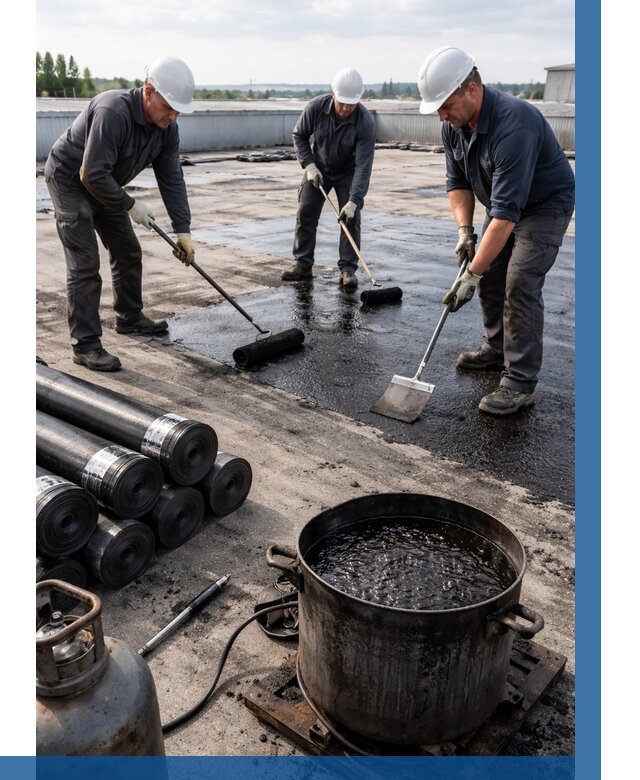 Гидроизоляция кровли мастикой в Тейково от 652 р. | ВЫСОТНИК-Ткв