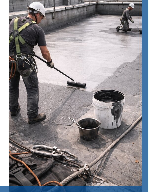 Гидроизоляция кровли жидкой резиной в Тейково от 544 р. | ВЫСОТНИК-Ткв