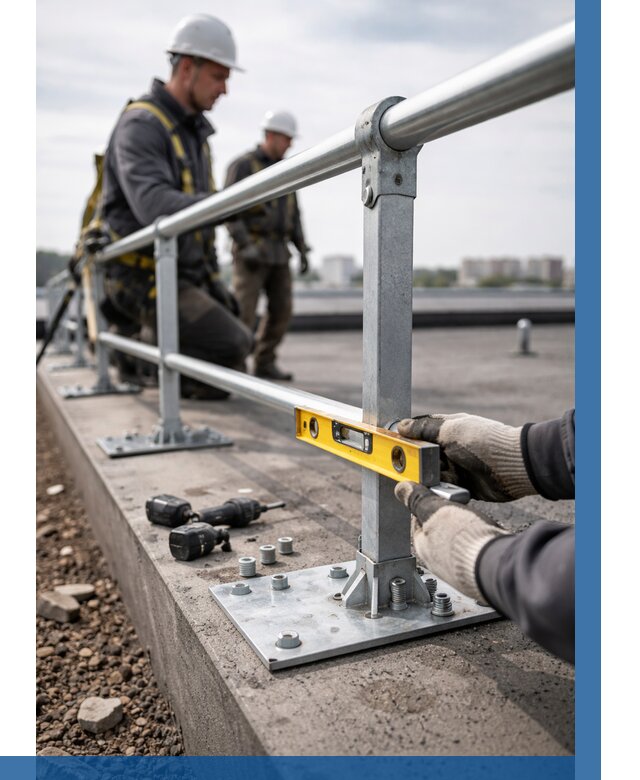 Монтаж кровельного ограждения в Тейково от 1305 р. | ВЫСОТНИК-Ткв