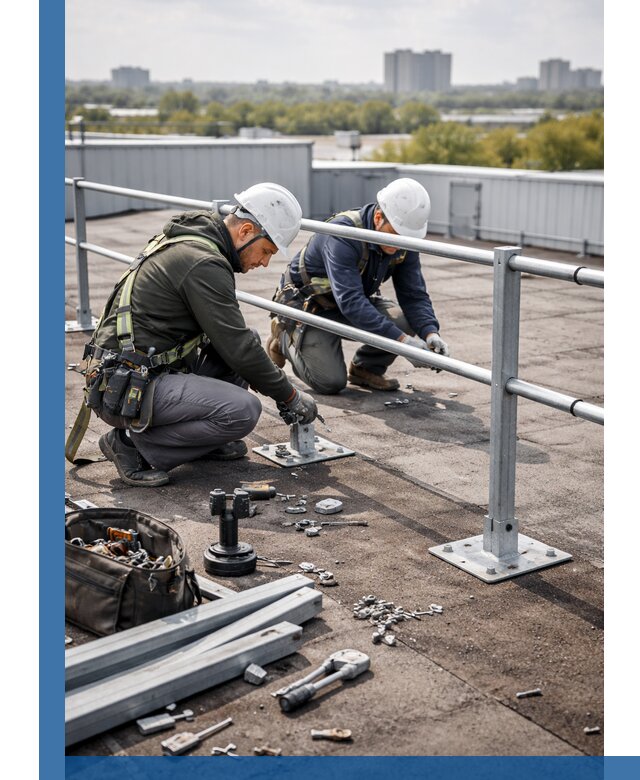 Монтаж кровельного ограждения в Тейково под ключ с гарантией