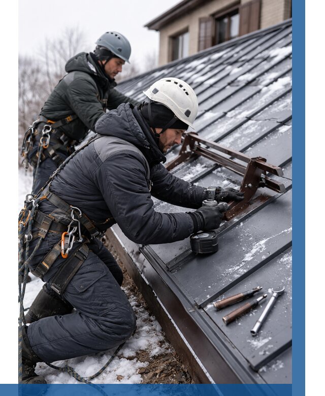 Монтаж снегозадержателей в Тейково от 489 р. | ВЫСОТНИК-Ткв