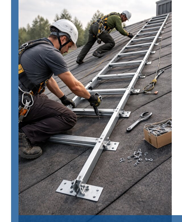 Профессиональный монтаж кровельной лестницы в Тейково под ключ