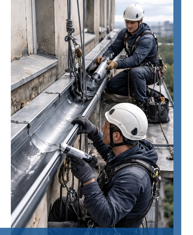 Ремонт водосточных желобов в Тейково от 7067 р. | ВЫСОТНИК-Ткв