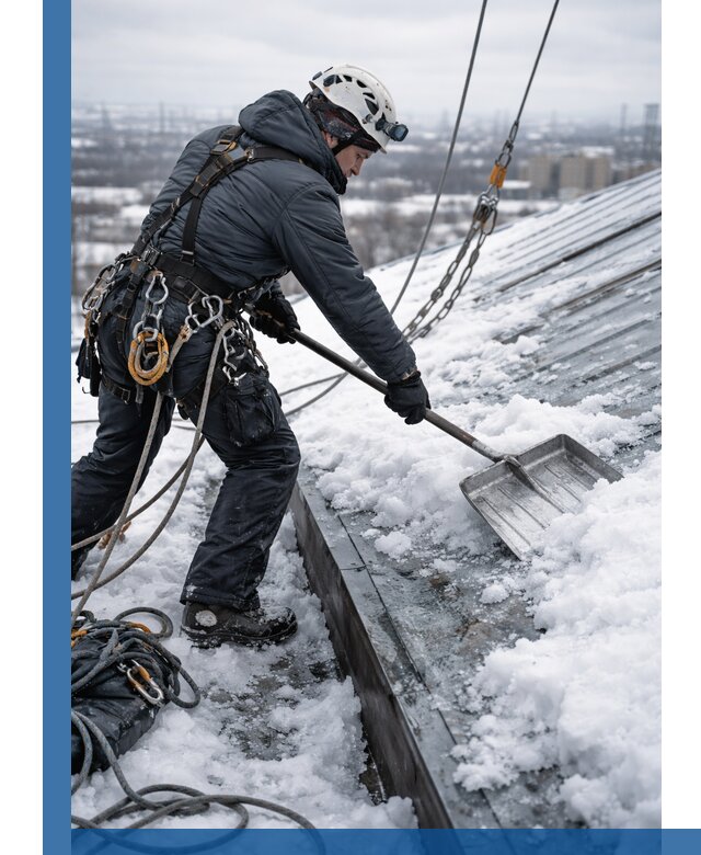 Профессиональная очистка кровли от снега и наледи в Тейково