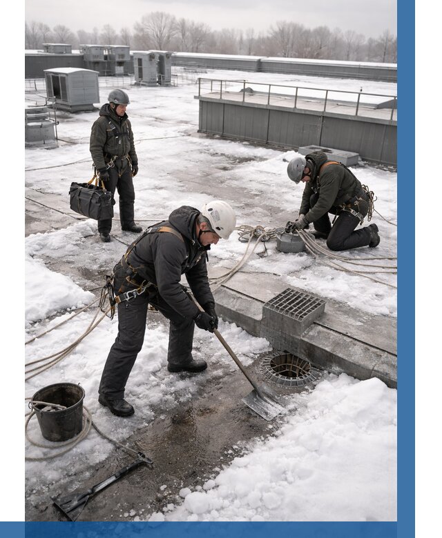 Абонентское обслуживание кровли зимой в Тейково от 8698 р. | ВЫСОТНИК-Ткв