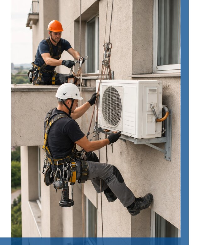 Монтаж внешнего блока кондиционера в Тейково от 7067 р. | ВЫСОТНИК-Ткв