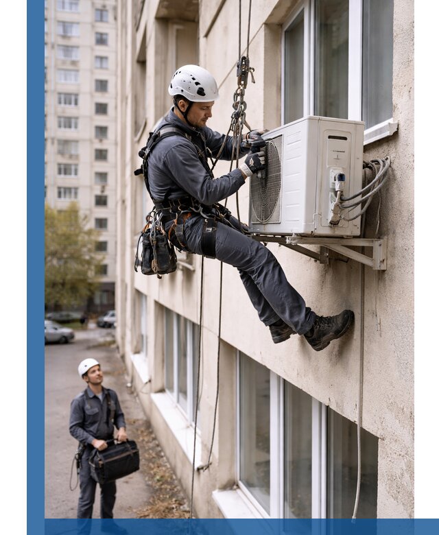 Демонтаж внешнего блока кондиционера в Тейково профессионально