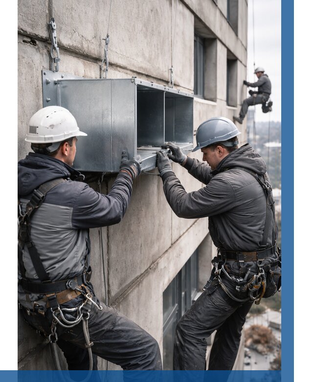 Монтаж вентиляционных коробов в Тейково от 3262 р. | ВЫСОТНИК-Ткв