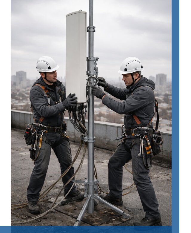 Монтаж антенн связи на крыше в Тейково от 9242 р. | ВЫСОТНИК-Ткв