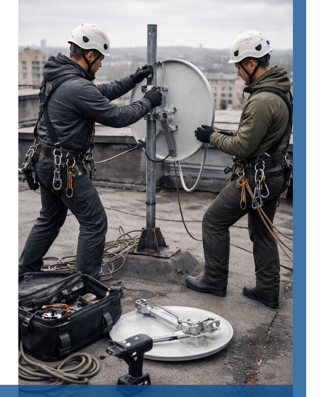 Демонтаж антенн на крыше в Тейково от 4893 р. | ВЫСОТНИК-Ткв