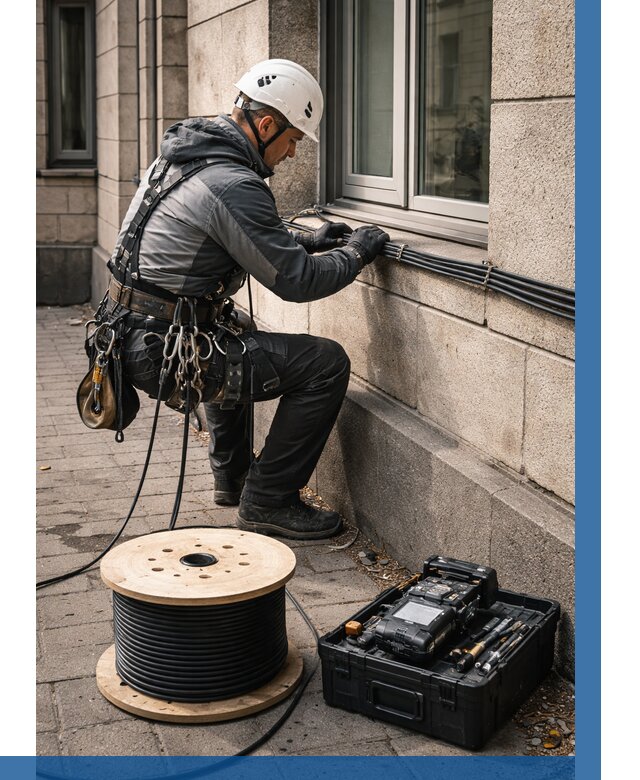 Прокладка оптоволоконного кабеля в Тейково от 870 р. | ВЫСОТНИК-Ткв