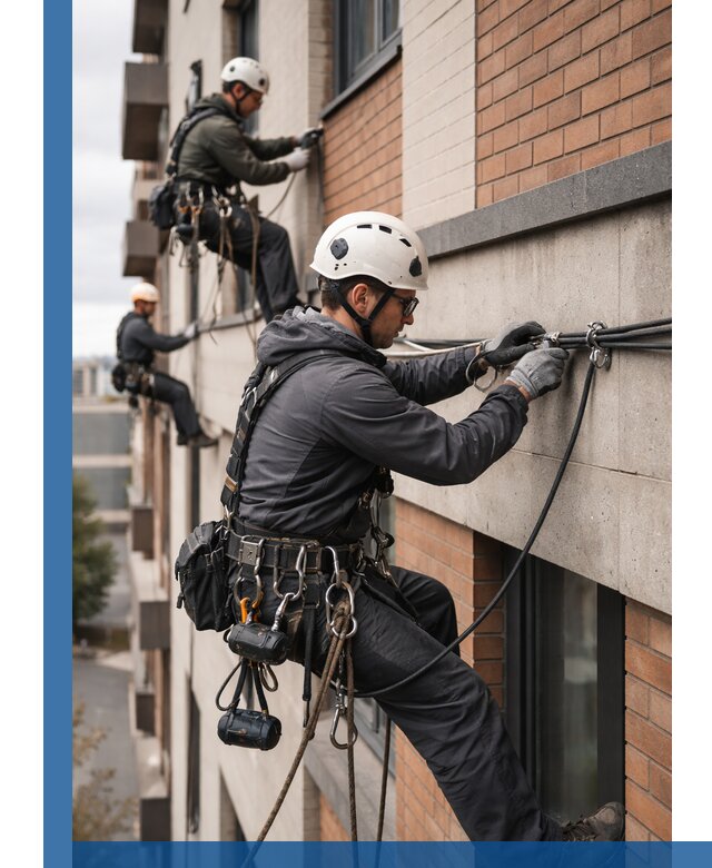 Крепление кабеля на фасаде монтаж и крепеж в Тейково