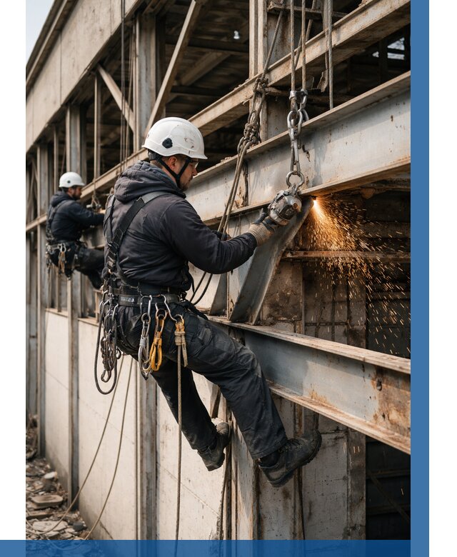 Демонтаж металлоконструкций на высоте в Тейково от 7067р. |ВЫСОТНИК-Ткв