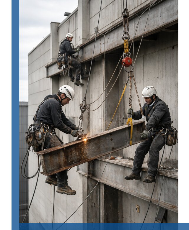 Демонтаж металлоконструкций на высоте в Тейково под ключ