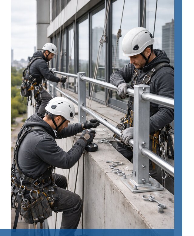 Монтаж ограждений на высоте в Тейково, от 1305 р. | ВЫСОТНИК-Ткв