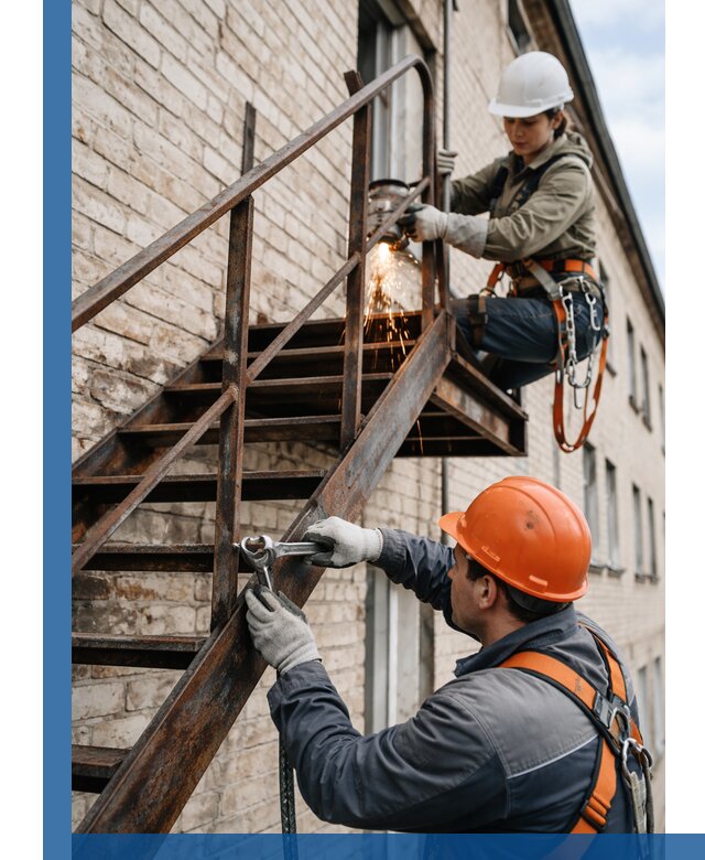 Ремонт и восстановление пожарных лестниц с выездом в Тейково