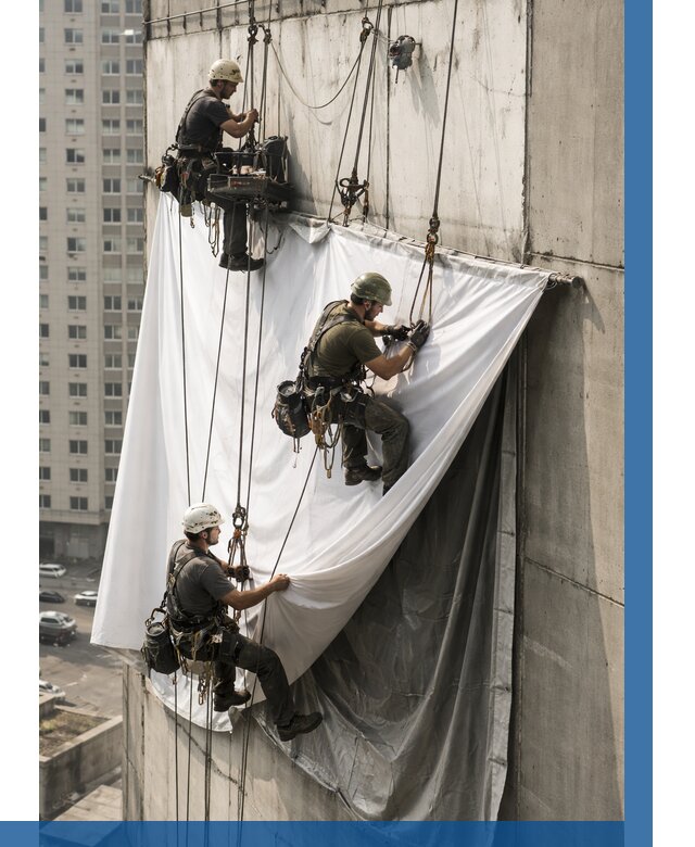 Замена баннерного полотна в Тейково от 7067 р. | ВЫСОТНИК-Ткв—заказать
