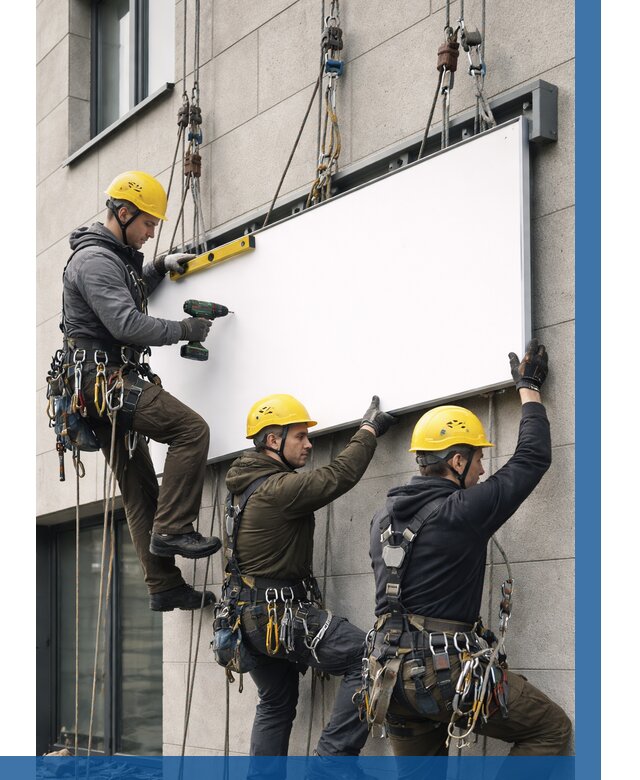 Монтаж рекламной вывески в Тейково от 8698 р. | ВЫСОТНИК-Ткв