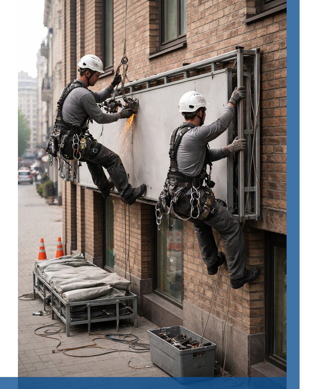 Демонтаж рекламной вывески в Тейково от 7067 р. | ВЫСОТНИК-Ткв