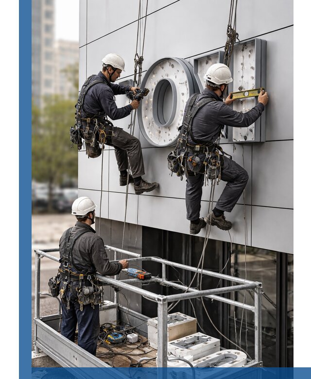 Профессиональный монтаж световых букв в Тейково под ключ