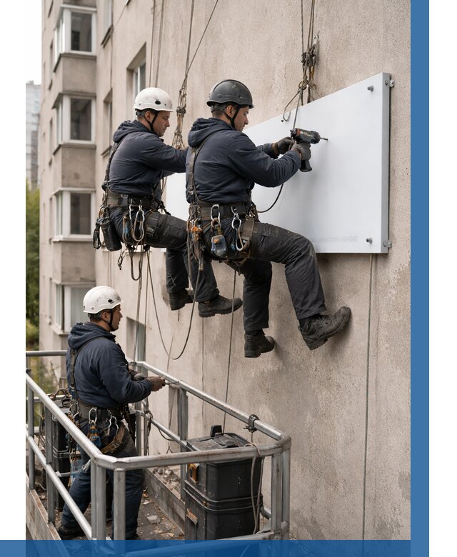 Монтаж табличек и указателей в Тейково от 3806 р. | ВЫСОТНИК-Ткв