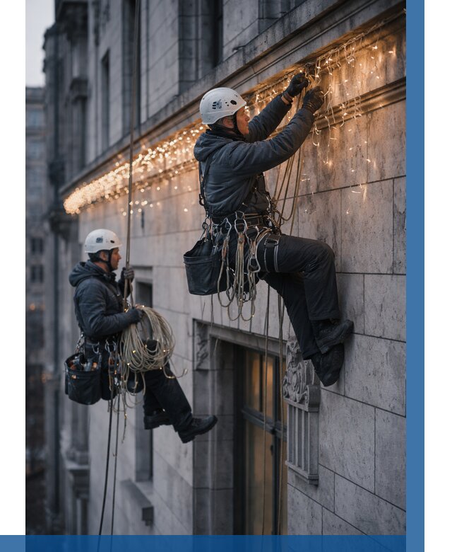 Монтаж новогодней иллюминации в Тейково от 9242 р. | ВЫСОТНИК-Ткв