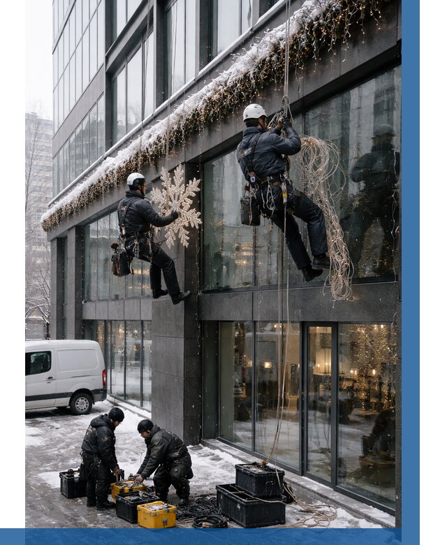 Демонтаж новогоднего оформления в Тейково от 5980 р. | ВЫСОТНИК-Ткв