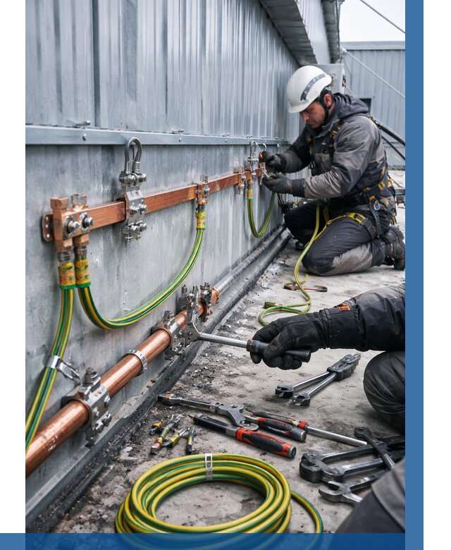 Монтаж заземления здания в Тейково от 27183 р. | ВЫСОТНИК-Ткв