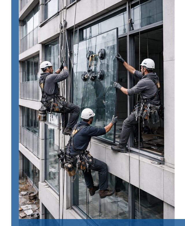 Фасадное остекление и монтаж витражей зданий в Тейково под ключ