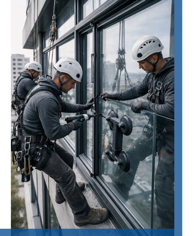 Витражное остекление зданий в Тейково от 3806 р. | ВЫСОТНИК-Ткв